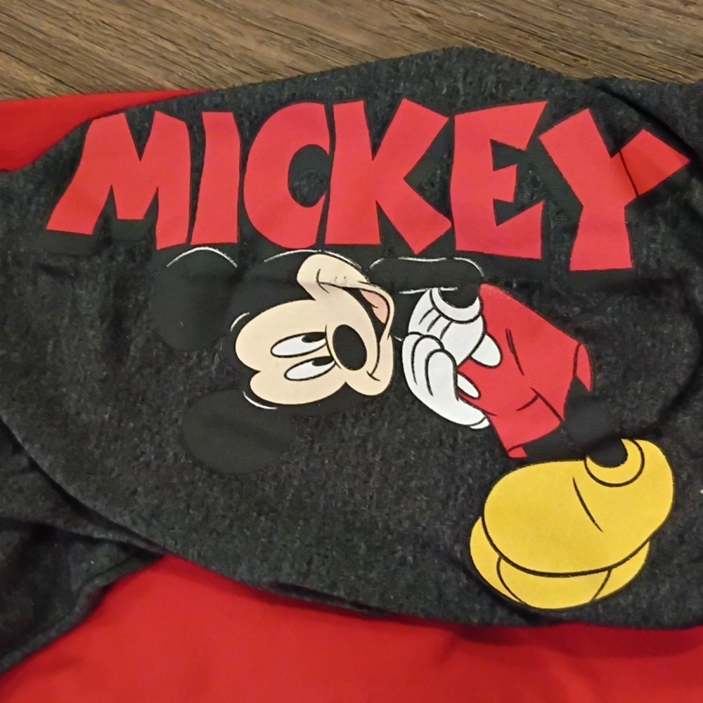 Adults Disney Mickey Mouse Charcoal and Scarlet Joggers - Picture 2 of 9